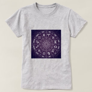 Lila Astrologie T-Shirt