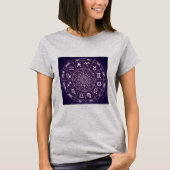 Lila Astrologie T-Shirt (Vorderseite)