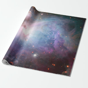 Lila Astronomie im Orion-Nebel Geschenkpapier