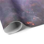 Lila Astronomie im Orion-Nebel Geschenkpapier (Rolleneckpunkt)