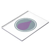 Lila ätherische Öle Notizblock (Linke Seite)