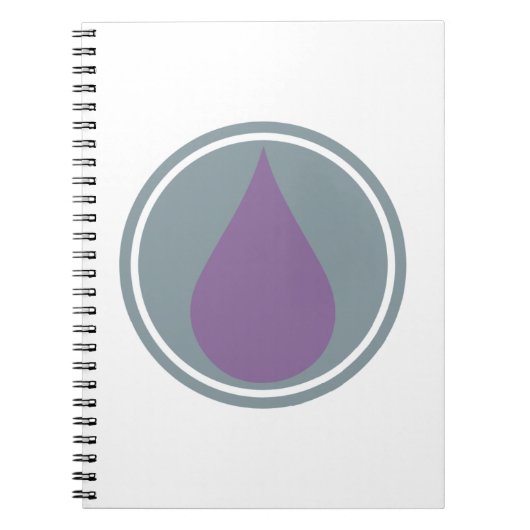 Lila ätherische Öle Notizblock (Vorderseite)