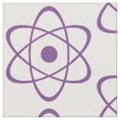 Lila Atom Symbol Fabric Stoff (Nahaufnahme)