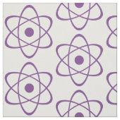Lila Atom Symbol Fabric Stoff (Muster)