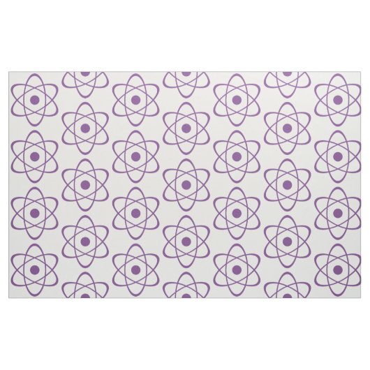 Lila Atom Symbol Fabric Stoff (Fat Quarter (45,7 x 55,9 cm))