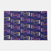 Lila Atomzeitwinkel Fußmatte (Vorderseite)