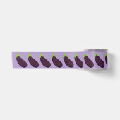 Lila Aubergine Gemüse Party Satinband (Vorderseite)
