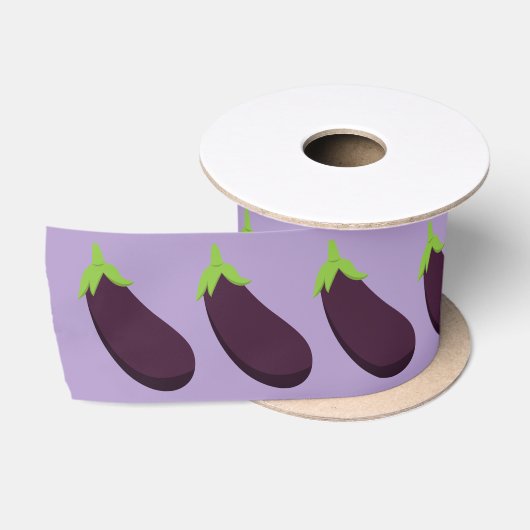 Lila Aubergine Gemüse Party Satinband (Spule)