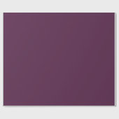 Lila Aubergine Geschenkpapier (Flach)