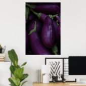 lila Aubergine Poster (Heimbüro)
