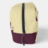 Lila Auberginen in Cremefarben Waschbeutel (Rechts)