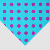 Lila auf Blau Punkte Musterdesign Seidenpapier (Ausschnitt)