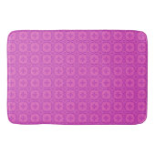 Lila auf Pink Welsh Imitats TapestPattern Badematte (Vorderseite)
