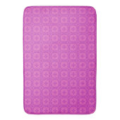 Lila auf Pink Welsh Imitats TapestPattern Badematte (Vorderseite Vertikal)