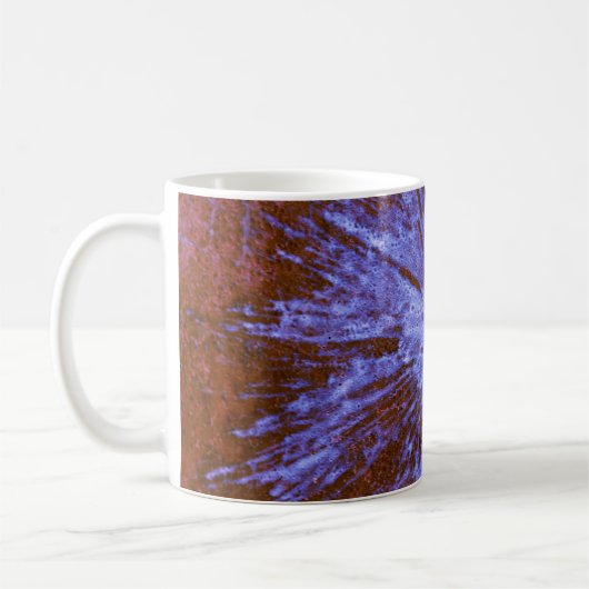 Lila auf Red Paintball Kaffeetasse (Links)