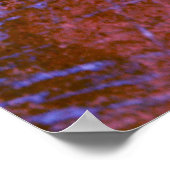 Lila auf Red Paintball Poster (Ecke)