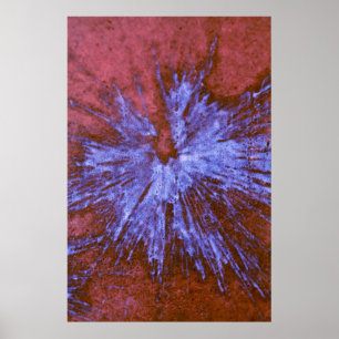 Lila auf Red Paintball Poster