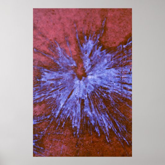 Lila auf Red Paintball Poster (Vorne)