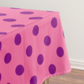 Lila auf rosa Polka Dots Design Tischdecke