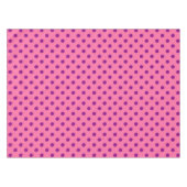 Lila auf rosa Polka Dots Design Tischdecke (Vorderseite (Horizontal))
