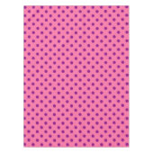 Lila auf rosa Polka Dots Design Tischdecke (Vorderseite)