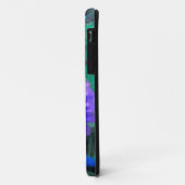 Lila auf Türkis Zinnia iPhone 5 Fall Case-Mate iPhone Hülle (Hinten/Links)