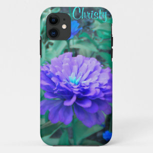Lila auf Türkis Zinnia iPhone 5 Fall Case-Mate iPhone Hülle