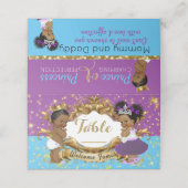 Lila Aufdeckung des afrikanischen Geschlechts | Bl Platzkarte (Außenseite Aufgefaltet)