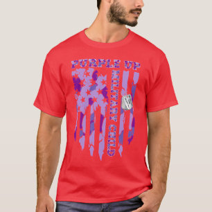 Lila aufgewachsene Militärische Kinder Shirt Milit