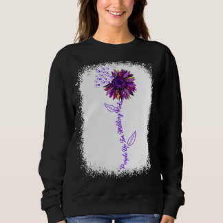 Lila aufgewachsenes militärisches Kind Sweatshirt