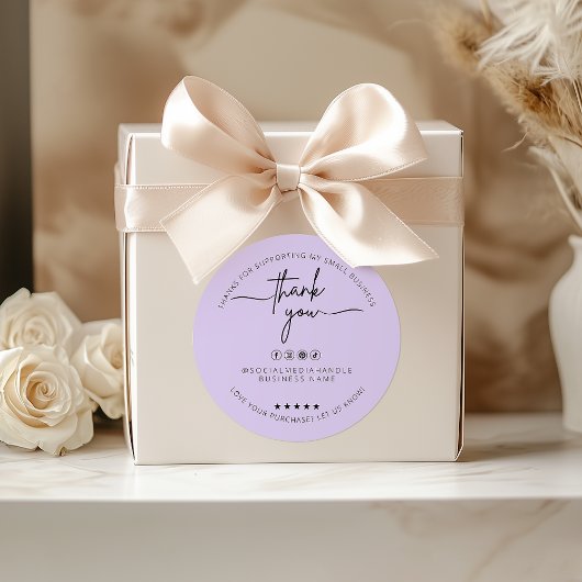 Lila Aufkleber, danke, dass Sie die Etikettenverpa Runder Aufkleber