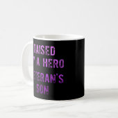 Lila Aufstieg des Militärmonats Kaffeetasse (Vorderseite Links)