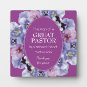 Lila Aufwertung von Blumenpastor Fotoplatte (Vorderseite)