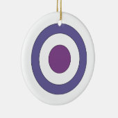 Lila Auge Keramik Ornament (Rechts)