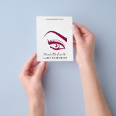 Lila Auge lange Eyelashes Flyer (Gruppe)
