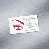 Lila Auge lange Eyelashes Magnetische Visitenkarte (Beispiel)