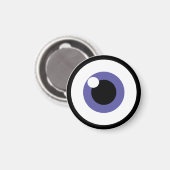 LILA AUGE MAGNET (Vorderseite/Rückseite)