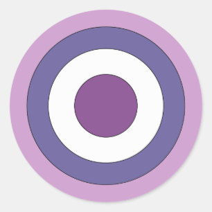 Lila Auge Runder Aufkleber