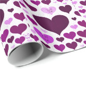 Lila, Augen der Liebe_ Geschenkpapier (Rolleneckpunkt)