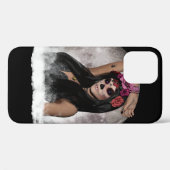 Lila Augen des Zuckerschädels Case-Mate iPhone Hülle (Rückseite (Horizontal))