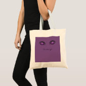 lila Augen mit Thunder_Cove Tragetasche (Vorderseite (Produkt))