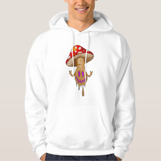 Lila Augen Niedlich Mushroom Hooded Sweatshirt