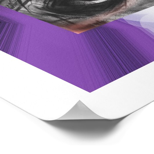 Lila Augen Poster (Ecke)