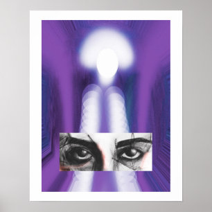 Lila Augen Poster