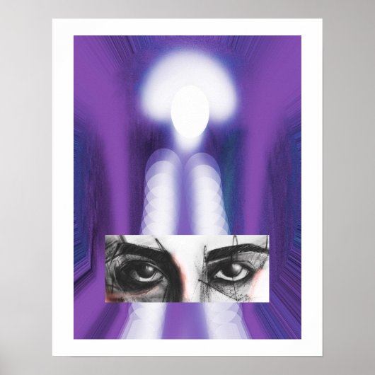 Lila Augen Poster (Vorne)