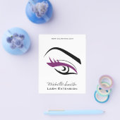 Lila Augenlider Lash Verlängerungssymbol Flyer (Einzeln)
