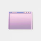 lila augenpflanzenmaurische Darstellung niedlich Post-it Klebezettel (Vorderseite)