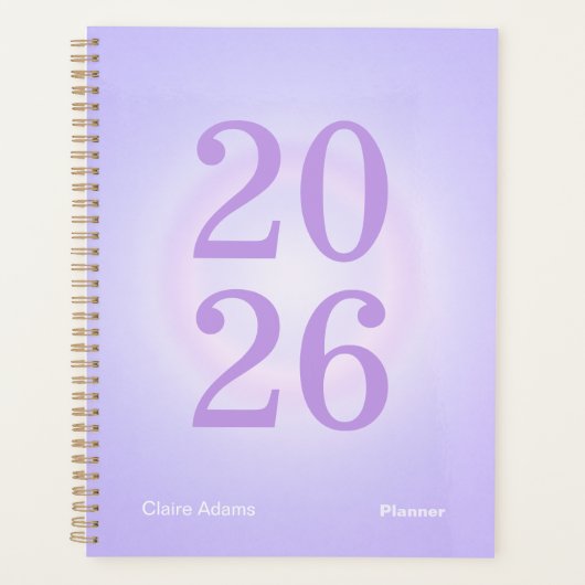 Lila Aura Big Year Planer (Vorderseite)