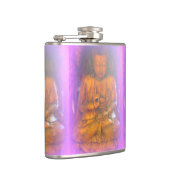 lila Aura Buddha angesagt Flasche Flachmann (Rechts)