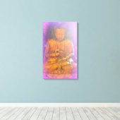 lila Aura Buddha gewickelt Leinwand (Insitu (Holzboden))